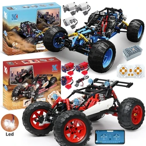 Technisches Buggy-Auto K96116, APP-Fernbedienung, Motor, Power-Bausteine, Bausteine, Programmierung, Geschenksets, Spielzeug für Kinder