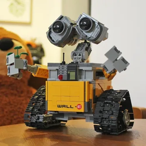 Mga serye ng pelikula na Wa-l-li robot building Bina-block ang mga laruang lalaki na tugma sa 21303 na regalo sa kaarawan