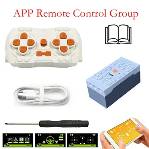 High-Tech 2.4G Bluetooth Lithium Battery Power Pack APP Module RC DIY Faufale poloka Ta'avale Pulea mamao afi toe fa'aleleia Kit MOC