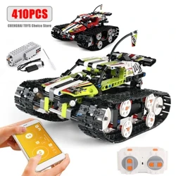 410 шт. Technical Car APP Remote Control Moter Power Building Blocks Bricks Super Racing Car Наборы Цацкі для хлопчыкаў Дзіцячы падарункавы набор Moc