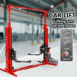 MOULDKING MOC 3054 Double Column Electric Car Lift Model 1:8 HighTech Maintenance Parking Building Blocks Mga Laruan na Regalo ng Brick 13053
