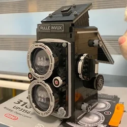 Model 3D DIY Mini Blocuri Cărămizi Construcție Retro Digital SLR Camera Black Video Actioned Machine Toy for Children