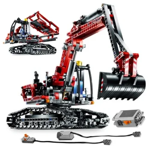 Pelle électrique en briques, 728 pièces, ensemble de voitures à benne sur chenilles, modèle de ville technique, blocs de construction, jouet pour garçons, cadeaux