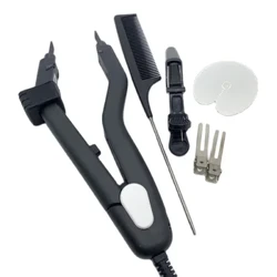 KIT de connecteur de cheveux de chaleur noire de qualité, fer à chaleur rapide à 220 degrés L-601 à température contrôlable