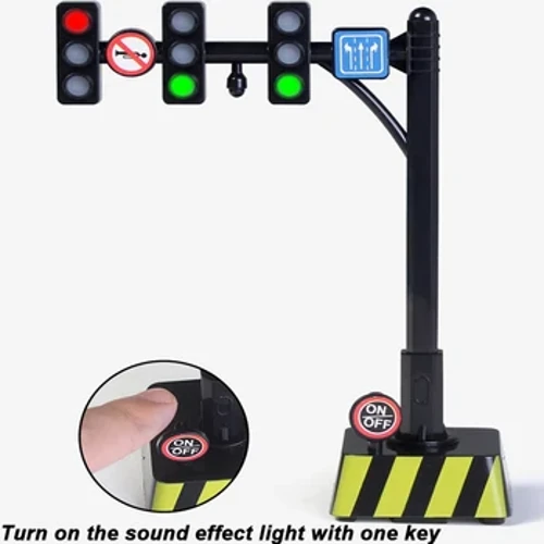 Traffic Liichtjoer Bausteng Signal Modell Electronics Spillsaachen Strooss Zeechen Simulatioun Road Zeen Kanner Educational