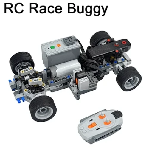 Technegol MOC Rasio Car Rheolaeth Anghysbell Trydan RC Car Blociau Adeiladu Swyddogaeth Pŵer Rhannau Modur Ar Gyfer Plant Anrhegion Leduo