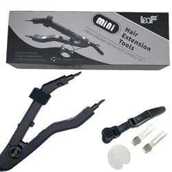 Recién llegado, Kit de herramientas de extensión de cabello de hierro de calor controlable con temperatura, conector de pelo negro de calidad JR609