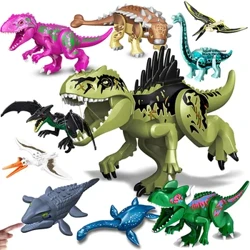 Jurassic Dinosaur World Brutal Raptor T-Rex Triceratops Indominus Rex Model Building Blocks Dino Velociraptor Figure Bricks Παιχνίδια
