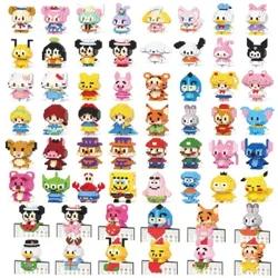 მულტფილმი Kuromi Cinnamoroll Block Character Assembled Model Building Block Dolls Toy Children Gif