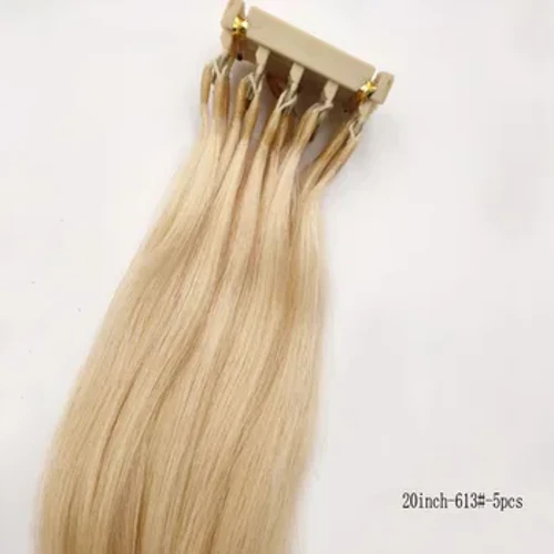 Maaaring I-customize ang Second Generation 6D Virgin Hair Extension Para sa mga tool sa salon na pang-ugnay sa buhok ng Hightlights