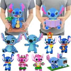 Ngộ nghĩnh Anime Liên Sao Khối Các Hạt Nhỏ Khối Xây Dựng Lắp Ráp Khối Xếp Hình Đồ Chơi Trẻ Em Quà Tặng Giáng Sinh