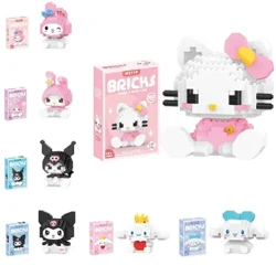 Building Block Sanrio Аніме Фігурка Kuromi Збірні іграшки Декоративна прикраса Модель My Melody Дитяча головоломка Подарунки