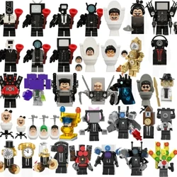 I-Skibidi Toilet Anime Izitini Zopopayi I-Mnifigures Onodoli Ikhamera IsikhulumiI-TV Man Mini Action Block Toy Figures Buildings