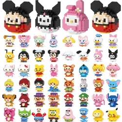 Cinnamoroll Cartoon Block Character Assembled Model Building Block Dolls Toy Children Isipho