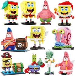 Аниме SpongeBob SquarePants Micro particles Block City Patrick Star Squidward Building Blocks Детски играчки Подаръци за рожден ден
