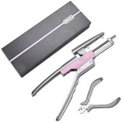 6D haarverlengingsmachine connector en haarverwijderingstangset 2e generatie mensenhaar no-trace hair extensions tool GT paars