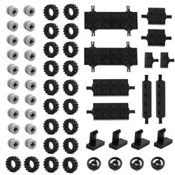 50 58ks Mini aut, nápravy, balení, pneumatiky, 8 modelů, stavební bloky, díly MOC, osvícení, hračky pro děti, montáž, malé kostky