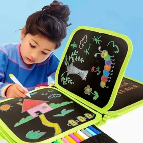 Trẻ Em Bảng Đen Ma Thuật Giáo Dục Trẻ Em Trò Chơi Sách Tô Màu Đồ Chơi Trẻ Em Vẽ 6 Trang Xóa Bảng Bằng Nước Phấn bút
