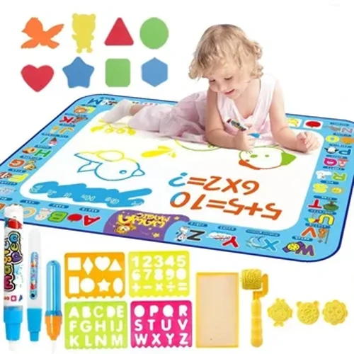 2023 Cyrraedd Newydd Mat Lluniadu Dŵr Hud gyda Bwrdd Peintio Pen Fflwroleuol Teganau Addysgol Cynnar Teganau Montessori i Blant