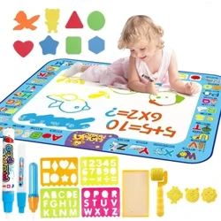 2023 Cyrraedd Newydd Mat Lluniadu Dŵr Hud gyda Bwrdd Peintio Pen Fflwroleuol Teganau Addysgol Cynnar Teganau Montessori i Blant