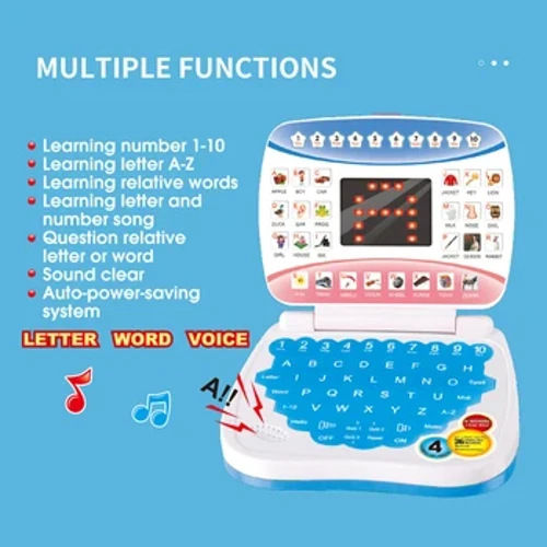 Learning Machine Laptop Computer Bata Electronic Preschool Language Education Mga Laruan Regalo Toddler Kid Developing Cognitive Skills