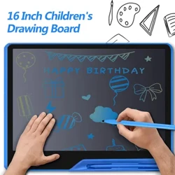 16 hazbeteko LCD Haurrentzako Marrazteko Tableta Jostailuak Neska Mutilentzako Doodle Elektronikoa Idazteko Tableta Kargatzeko Eskuz idazteko Pad Umeentzako Opari