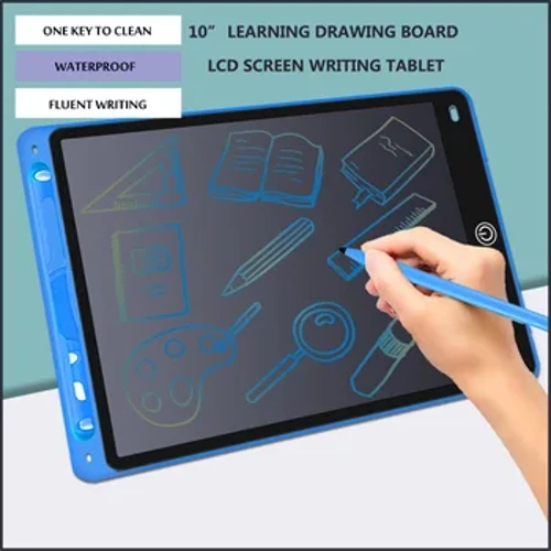 10Intshi Ibhodi Lokufunda Lokudweba I-LCD I-LCD Isikrini Sokubhala Amathoyizi Ethebulethi Abafana Bamantombazane Abadweba Amathebulethi I-Electronic Handwriting Pad Board+Ipeni
