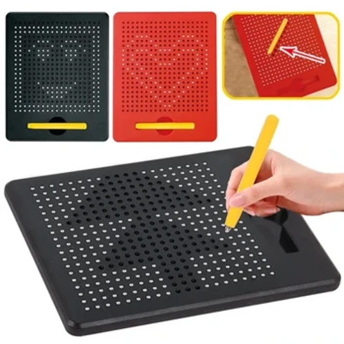Magnéitescht Tablet Magnéit Pad Zeechnen Board Stahl Bead Stylus Pen Bead Léieren Pädagogesch Schreiwen Spillsaachen Kanner Gebuertsdagscadeauen