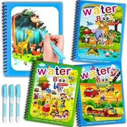 Magical Book Water Drawing Montessori Toys მრავალჯერადი საღებარი წიგნი Magic Water Drawing Book სენსორული ადრეული განათლება ბავშვებისთვის