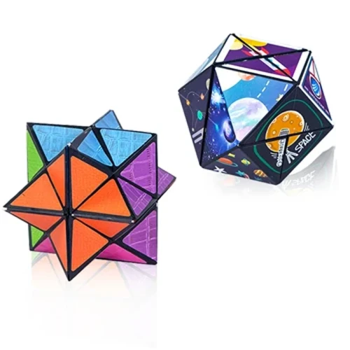 Magic Cubo Fidget Legetøj til børn Geometrisk Udskiftelig Magnetisk Anti Stress 3D Hånd Flip Puslespil Cubo Creative Boy Legetøj Julegaver