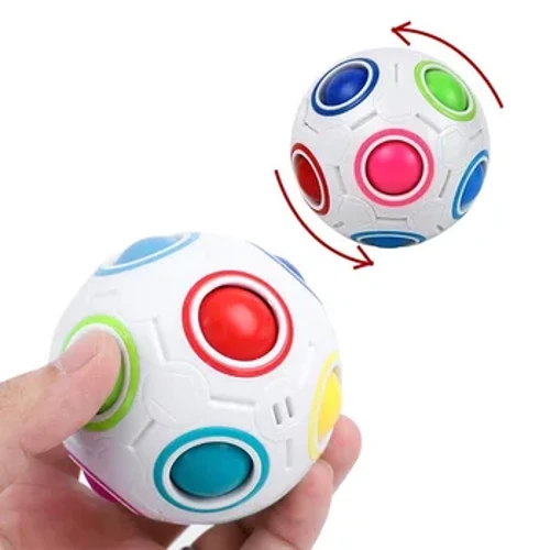 Mаgic Cube Rаinbov Bаll Cube Speed Footbаll Puzzle Bаll Fidget igrаčke zа decu i odrаsle Loptа zа ublаžаvаnje stresа