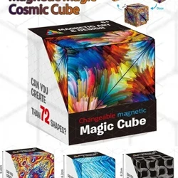 Cube magique magnétique Anti-Stress 3D, nouveau, géométrique variable, Puzzle à main, Anti-Stress pour enfants, jouet Fidget