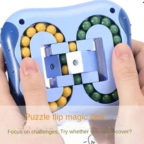 Logikai játékok gyerekeknek Magic Bean Puzzle Játék Gyöngyök Gyerekek Kocka Puzzle Gondolkodó játékok Stresszoldó Spinner Forgó Játék Pro