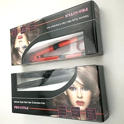 Extensões de cabelo ferro calor cabelo loof conectores de ferro fusão conector de cabelo salome temperatura queratina extensão do cabelo conectores