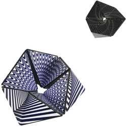 მრავალფეროვანი ცვალებადი Magic Cube Anti Stress 3D Office Hand Flip Puzzle Stres Reliever Autism Collection საბავშვო საბავშვო სათამაშოები