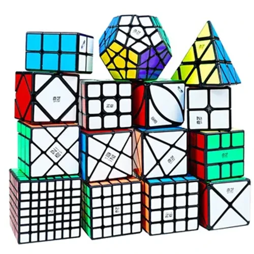 QIYI Speed ​​Magic Cube 3x3x3 4x4x4 5x5x5 Puzzle crne naljepnice Magic Cube Education Learning Cubo Magico igračke za djecu
