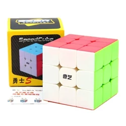 Qiyi Warrior S 3x3 Magic Cube Farverig Stickerless Speed ​​Cube Antistress 3x3x3 Learning Educational Puzzle 3x3 Cubo Magico Toy