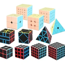 Moyu Meilong 3x3x3 4x4x4 Chuyên Nghiệp Khối Sợi Carbon Miếng Dán Tốc Độ Cube vuông Xếp Hình Đồ Chơi Giáo Dục Cho Trẻ Em