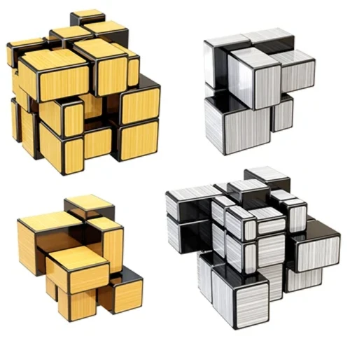 SENGSO kostka lustrzana 2x2 3x3 złoty srebrny magiczna kostka zawód Puzzle wysokiej jakości zabawki dla dzieci