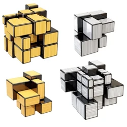 SENGSO Gương Cube 2x2 3x3 Vàng Bạc Magic Cubo Nghề Xếp Hình Đồ Chơi Trẻ Em Chất Lượng Cao