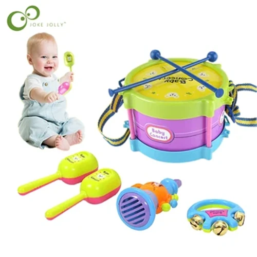 5 Cái/4 Trẻ Em Trống Kèn Đồ Chơi Âm Nhạc Nhạc Cụ Gõ Ban Nhạc Bộ Đầu Học Tập Đồ Chơi Giáo Dục Cho Bé Trẻ Em quà Tặng