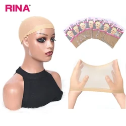 Rina Hår Billig 2 Stk/ Pakke Parykk Caps Hår Nett Vev Hårnett Parykke Nett Stretch Mesh Caps Strømpe Caps for Making Parykker Gratis Størrelse