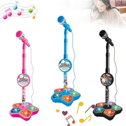 Dječji mikrofon sa postoljem Karaoke mašina za pjesmu Muzički instrument igračke Obrazovne igračke za trening mozga Rođendanski poklon za djevojčicu i dječaka
