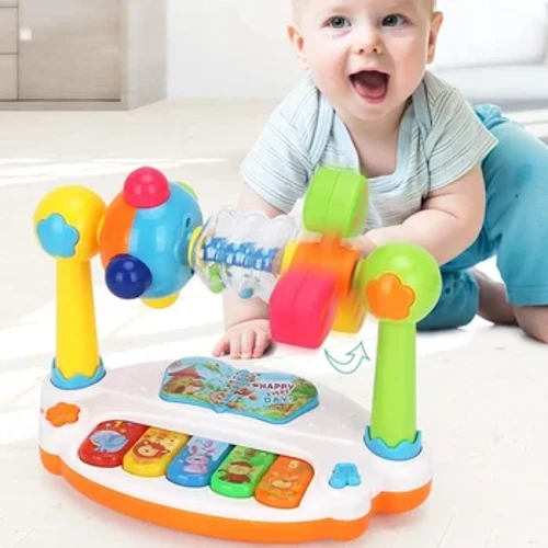 Dolanan Piano Bayi Keyboard Piano Musik Puteran Anak kanthi Swara Cahya, Dolanan Musik kanggo Balita, Hadiah Dolanan Musik Pendidikan Awal