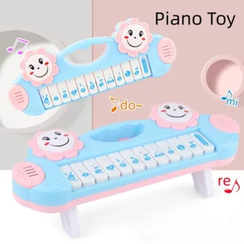 Baby klaver Musikinstrument Legetøj 12 Key Elektronisk Keyboard Montessori Tidlig Udvikling Pædagogisk Legetøj Til Børn Børn Gave