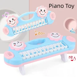 Piano Bayi Mainan Alat Musik 12 Kunci Keyboard Elektronik Montessori Perkembangan Awal Mainan Pendidikan untuk Anak Anak Hadiah