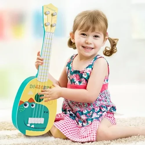 Dječja gitara Glazbeni instrument Ukulele Glazbene Montessori igračke za djecu Edukativne igračke Božićni rođendanski dar