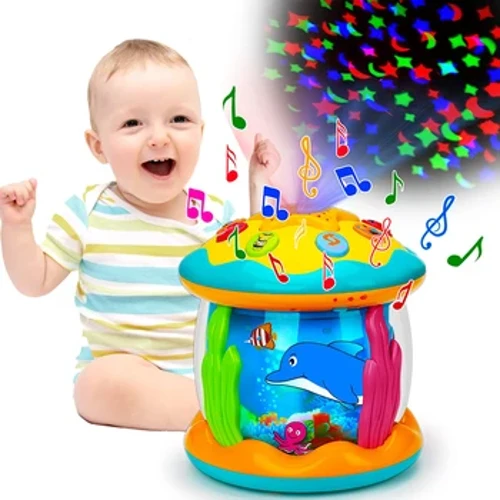Igračke za bebe 1-3 godine Bebe Ocean Light Rotacijski projektor Glazbene igračke Montessori Ranoobrazovne senzorne igračke za malu djecu Darovi