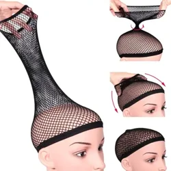Dream lover Mesh Wig Cap kanggo Rambut Panjang, Jaring Rambut kanggo Wig, Topi Rambut kanggo Wig, Ireng,