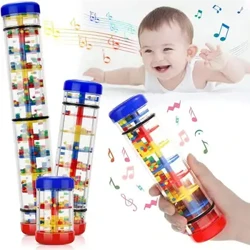 Đồ Chơi Cho Bé 6 12 Tháng Phát Triển Cảm Giác Mưa Dính Bình Lắc Lục Lạc Rainmaker Đồ Chơi Cho Bé Rainstick Dụng Cụ Âm Nhạc Cho Bé